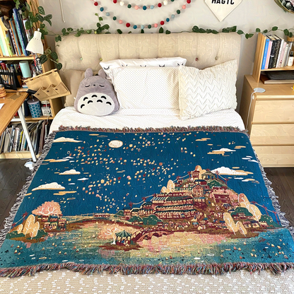 Twilight Teahouse Woven Throw