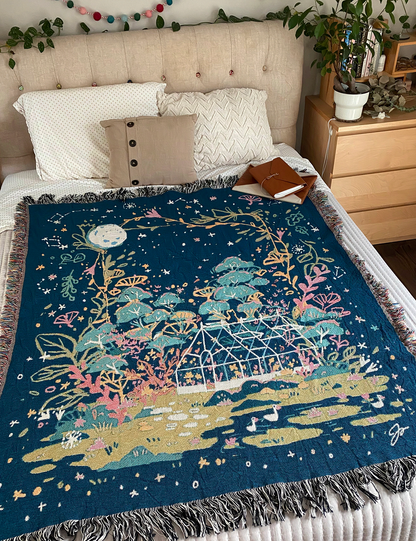 Night Greenhouse Woven Throw
