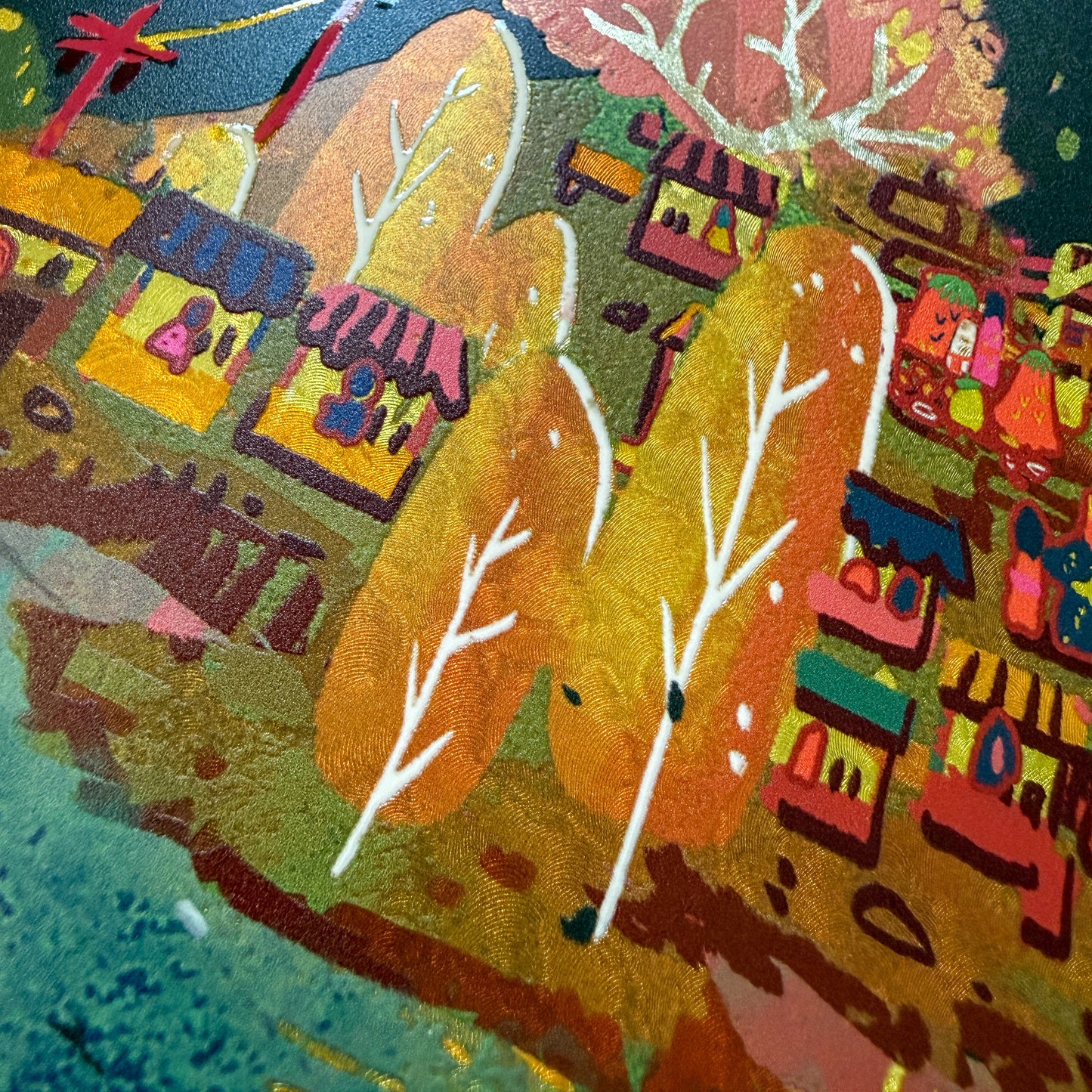 Twilight Teahouse Holo Foil Art Print