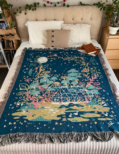 Night Greenhouse Woven Throw