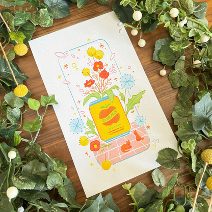 Apple Drink Art Print