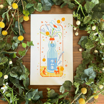 Nostalgic Drink Art Print Set