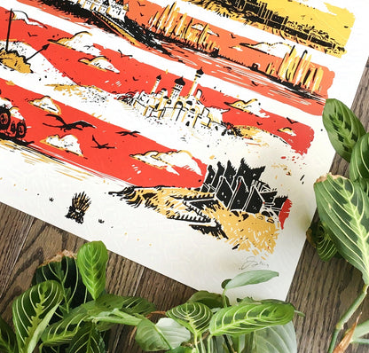 Skies of the Seven Kingdoms Screen Print