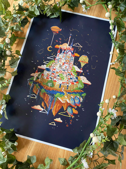 Constellation's Keep: Night Edition Art Print