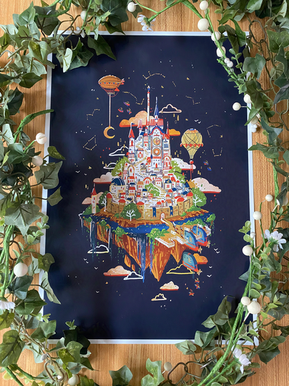 Constellation's Keep: Night Edition Art Print