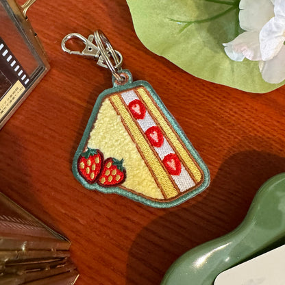 Strawberry Sando Keychain