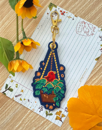 Happy Houseplant Keychain