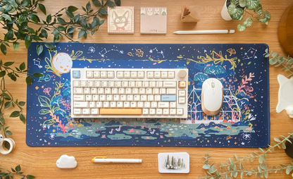 Night Greenhouse Desk Mat