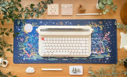 Night Greenhouse Desk Mat