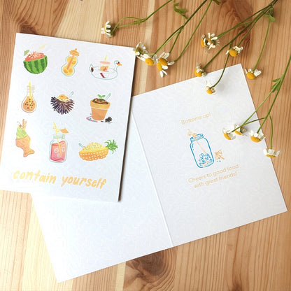 'Contain Yourself' Card