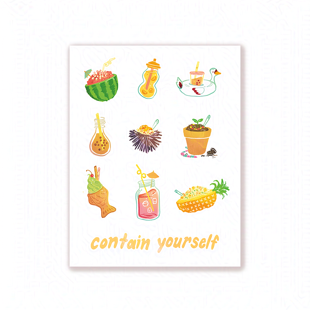 'Contain Yourself' Card