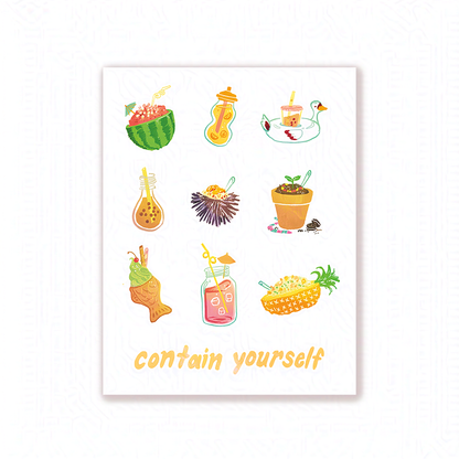 'Contain Yourself' Card