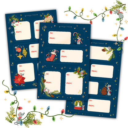 Chris-Mouse Sticker Label Sheet Set