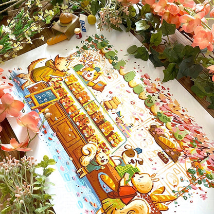 Sakura Bakery Art Print