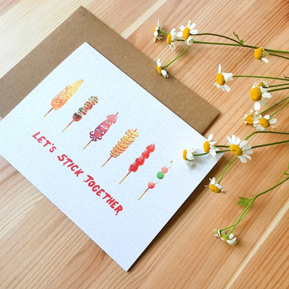 'Let's Stick Together!' Card