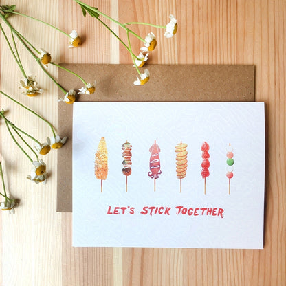 'Let's Stick Together!' Card