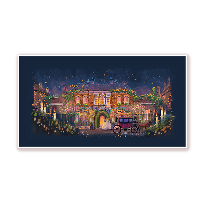Wisteria at Night Art Print