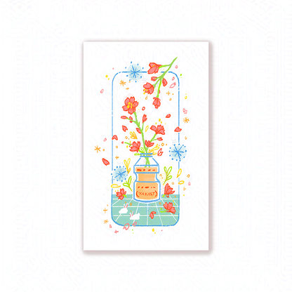 Yogurt Drink Art Print