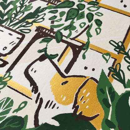 Daydreamers: Dog Screen Print